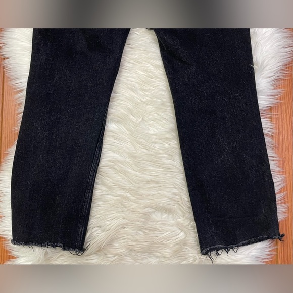Abercrombie & Fitch The Ankle Straight Ultra High Rise Denim Jeans Black Sz 29/8 - Picture 5 of 8
